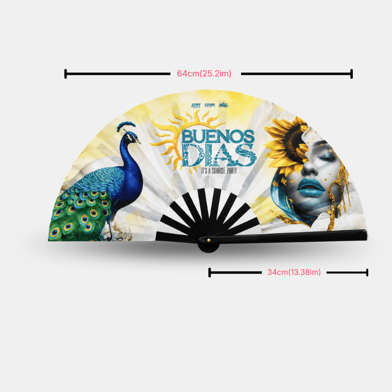 Custom Accordion Hand Fans - Large