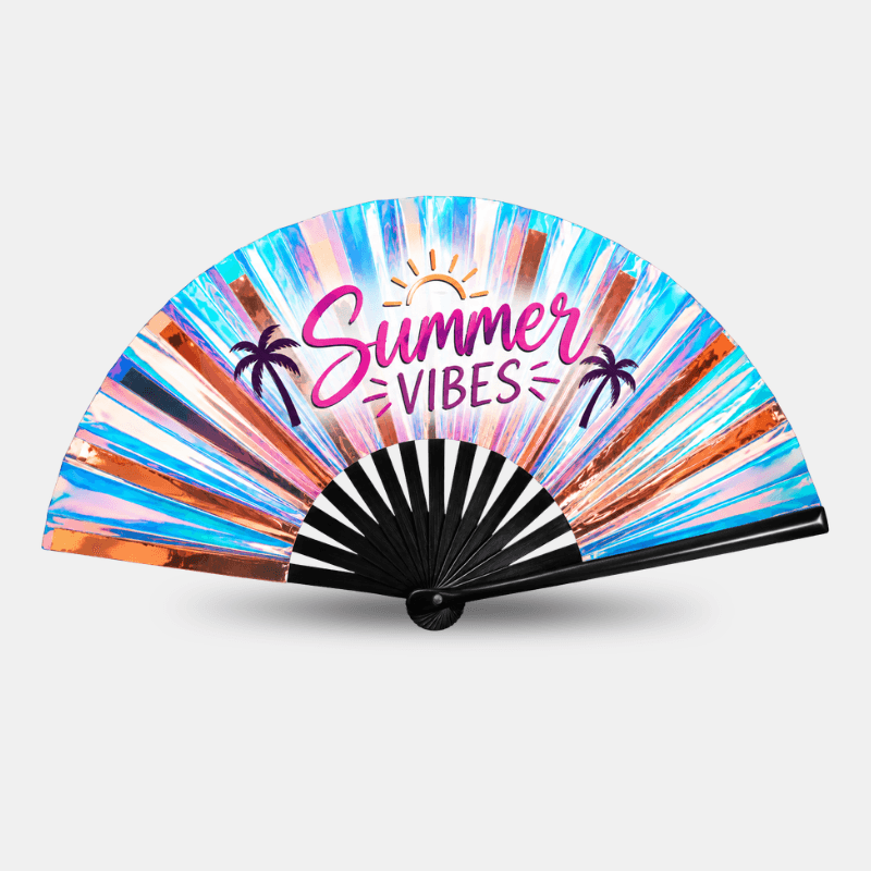 ⁠Custom Holographic Accordion Fans