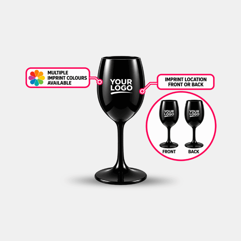 Plastic Wine Goblets — Coloured