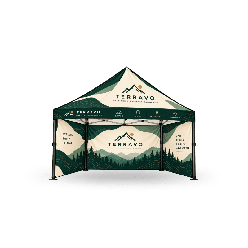 custom tent including aluminium frame and wheel carry bag top + 3 walls