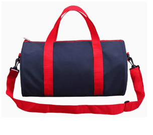 Classic Sporty Barrel Duffel Bag with Shoes Compartment