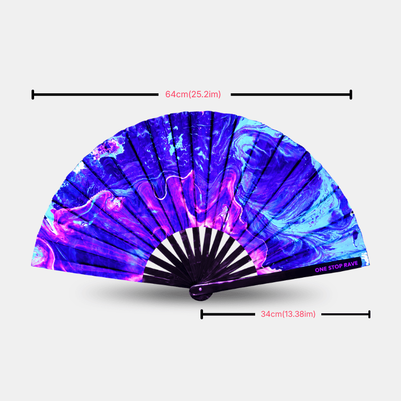 Custom Glow-in-the-dark UV Accordion Fans