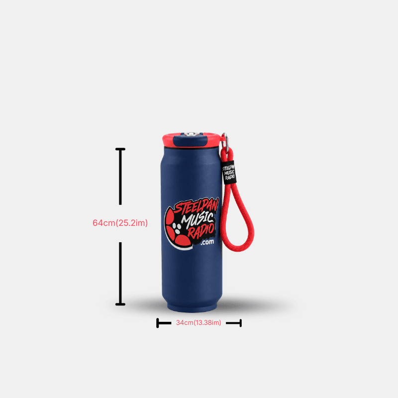 500 ml Soda Can Tumbler — With Lid & Carry Strap
