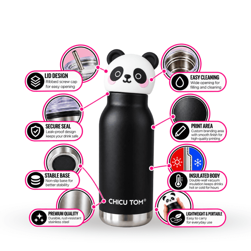Animal Character Insulated Bottle – Printed